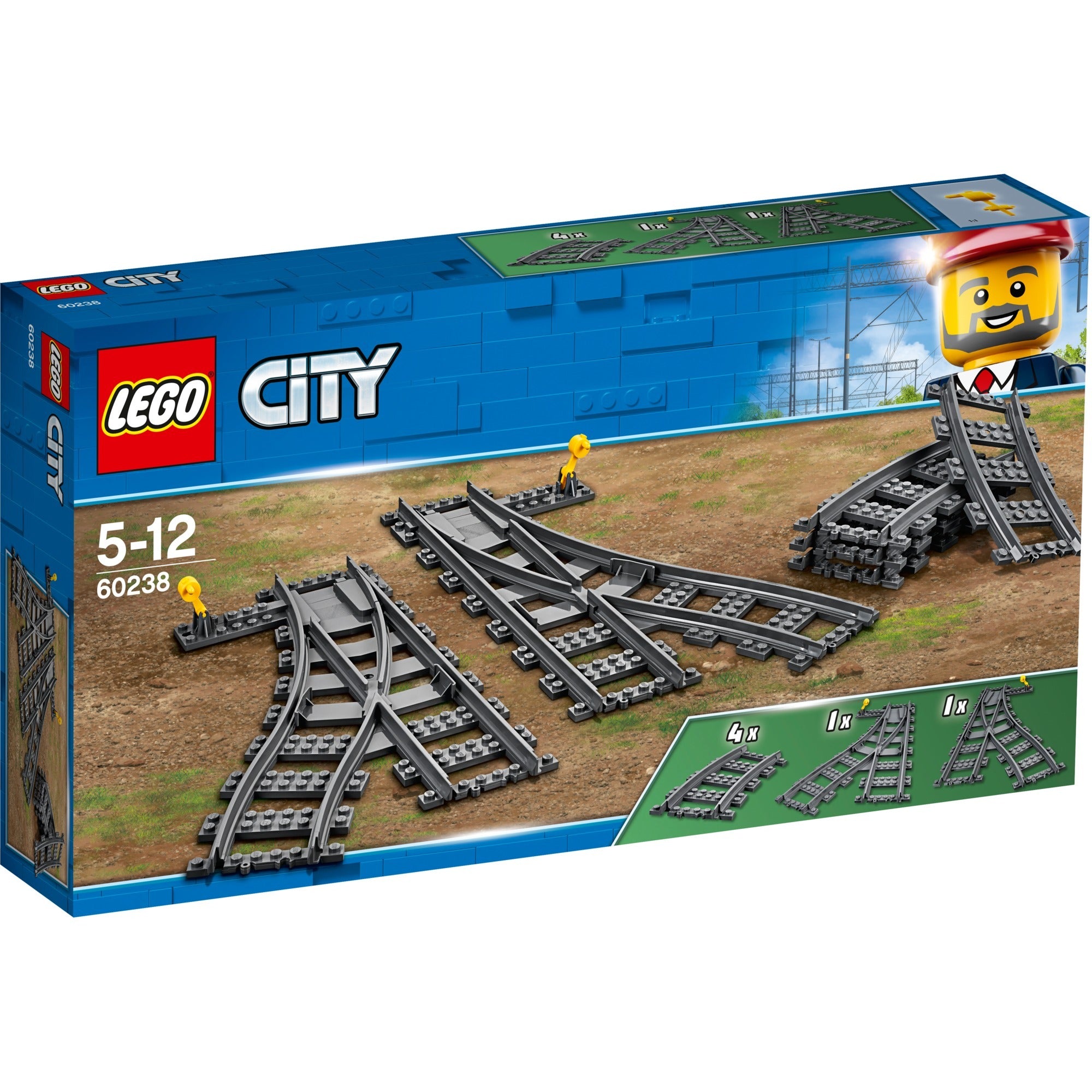 Lego city trein 60238 wisselt