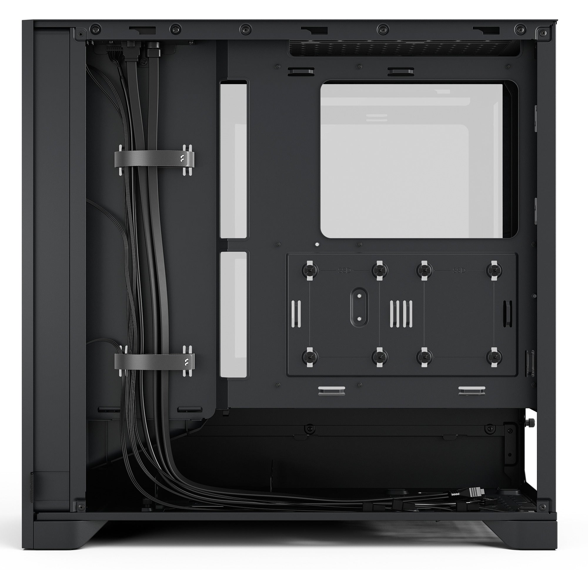 Fractal design pop 2 air midi tower behuizing (zwart | 1x usb-a | 1x usb-c | tempered glass)