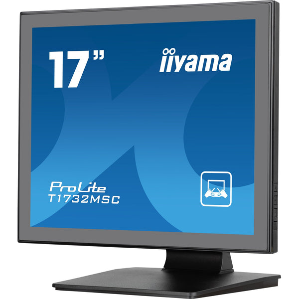 Iiyama prolite t1732msc-b1sag 17 touchscreen monitor (zwart (mat), 1x displayport, 1x hdmi, 1x vga)