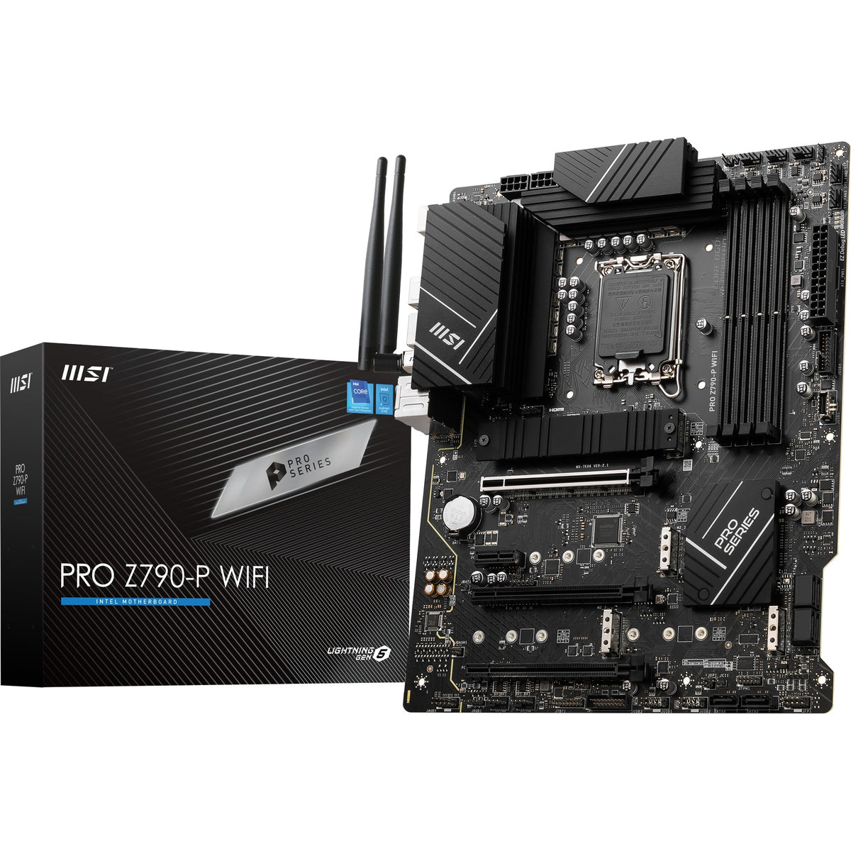 Msi pro z790-p wifi socket 1700 motherboard (black, raid, 2.5 gb-lan, wi-fi 6e, bt, sound, atx)