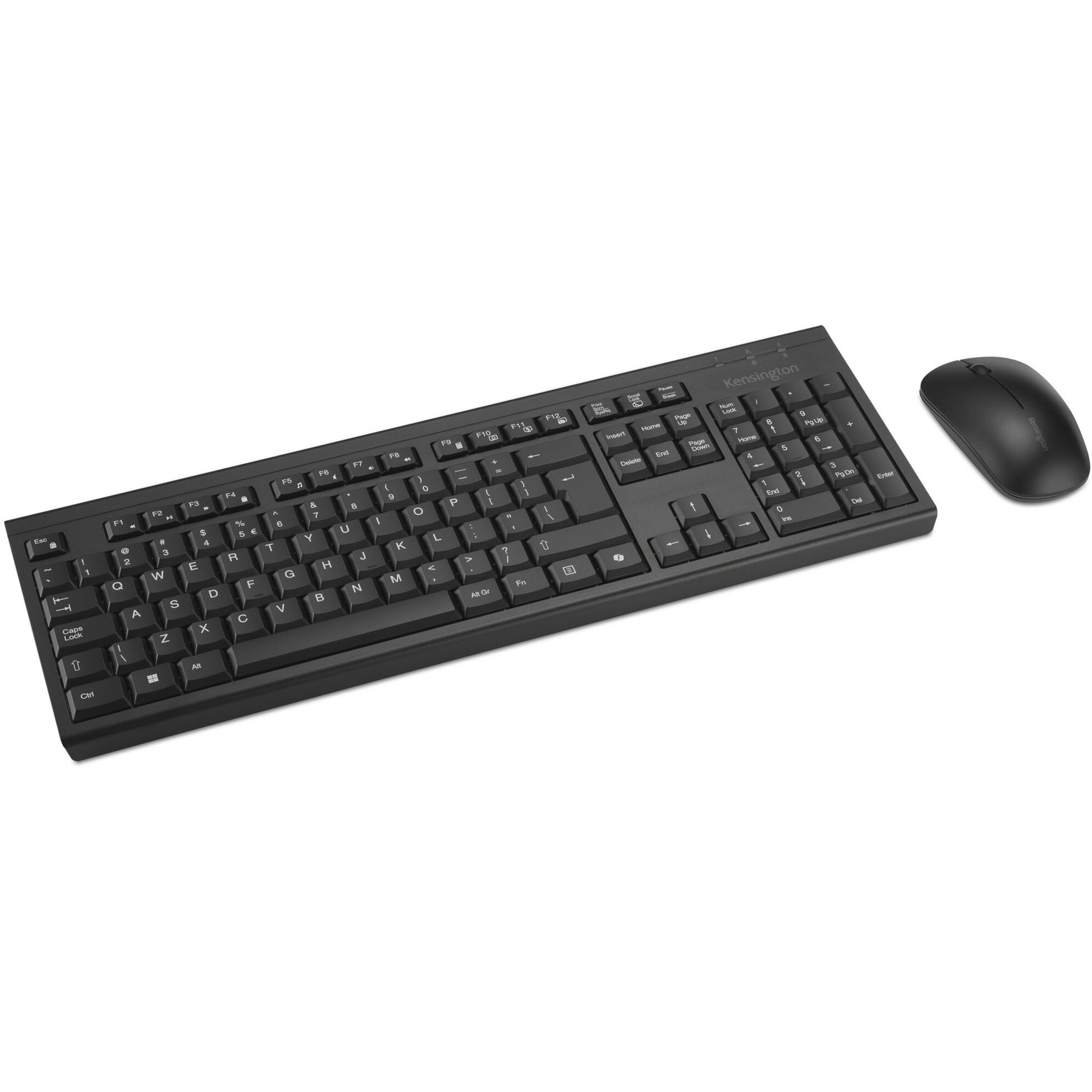 Kensington km270 eq rechargeable desktop set – wireless desktopset (zwart, us lay-out (qwerty), membraan, 100%, bluetooth, 2.4 ghz)