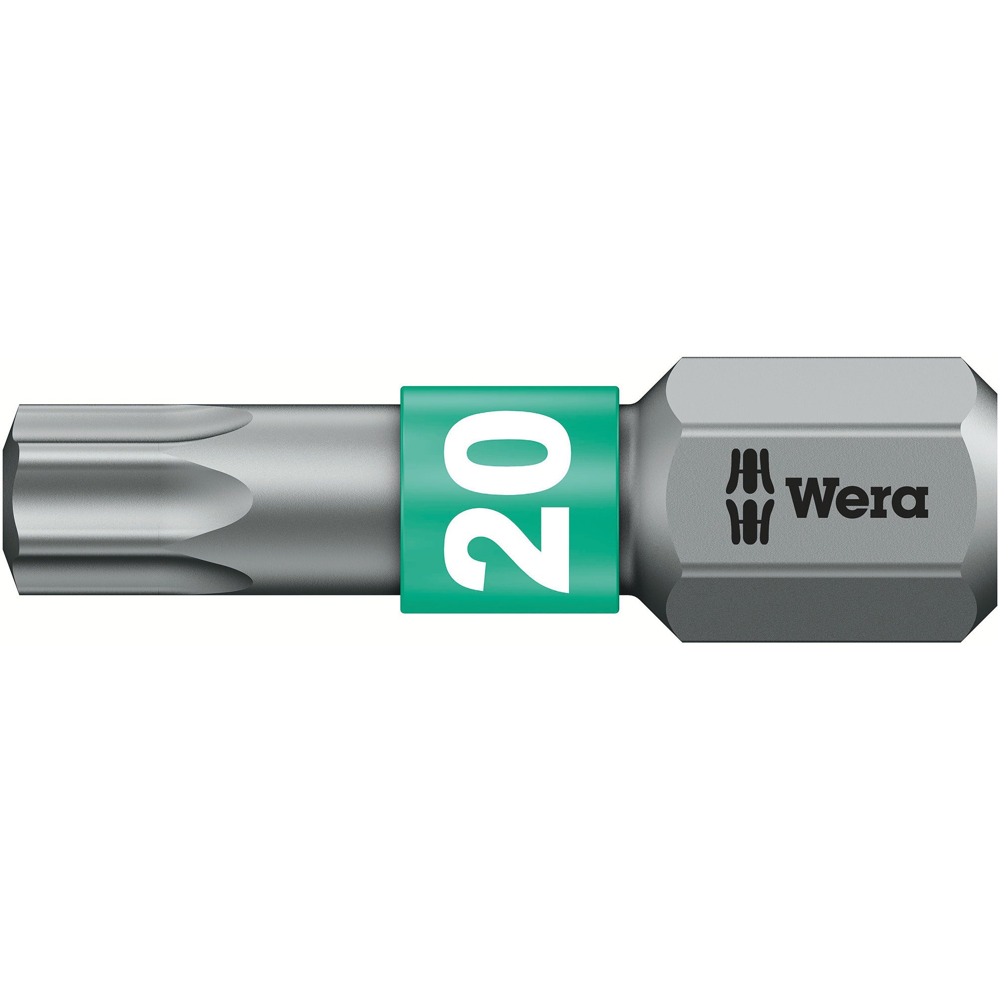 Wera kraftform kompakt 20 ra-r, 6‑delig bitset (zwart groen)
