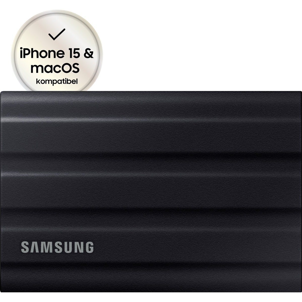 Samsung portable t7 shield 1 tb externe ssd (zwart, mu-pe1t0s eu, usb-c 3.2 (10 gbit s))