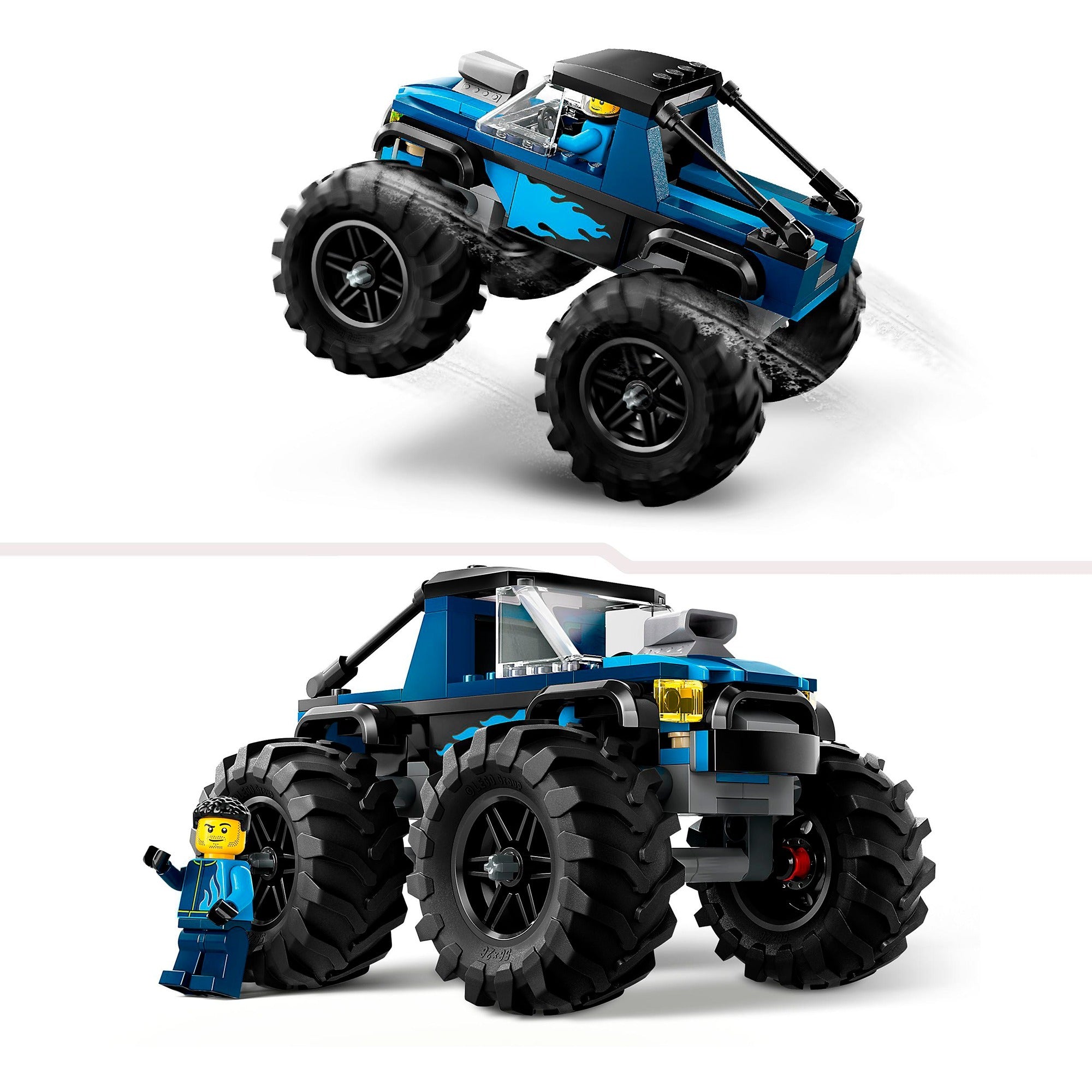 Lego city - blauwe monstertruck constructiespeelgoed (60402)