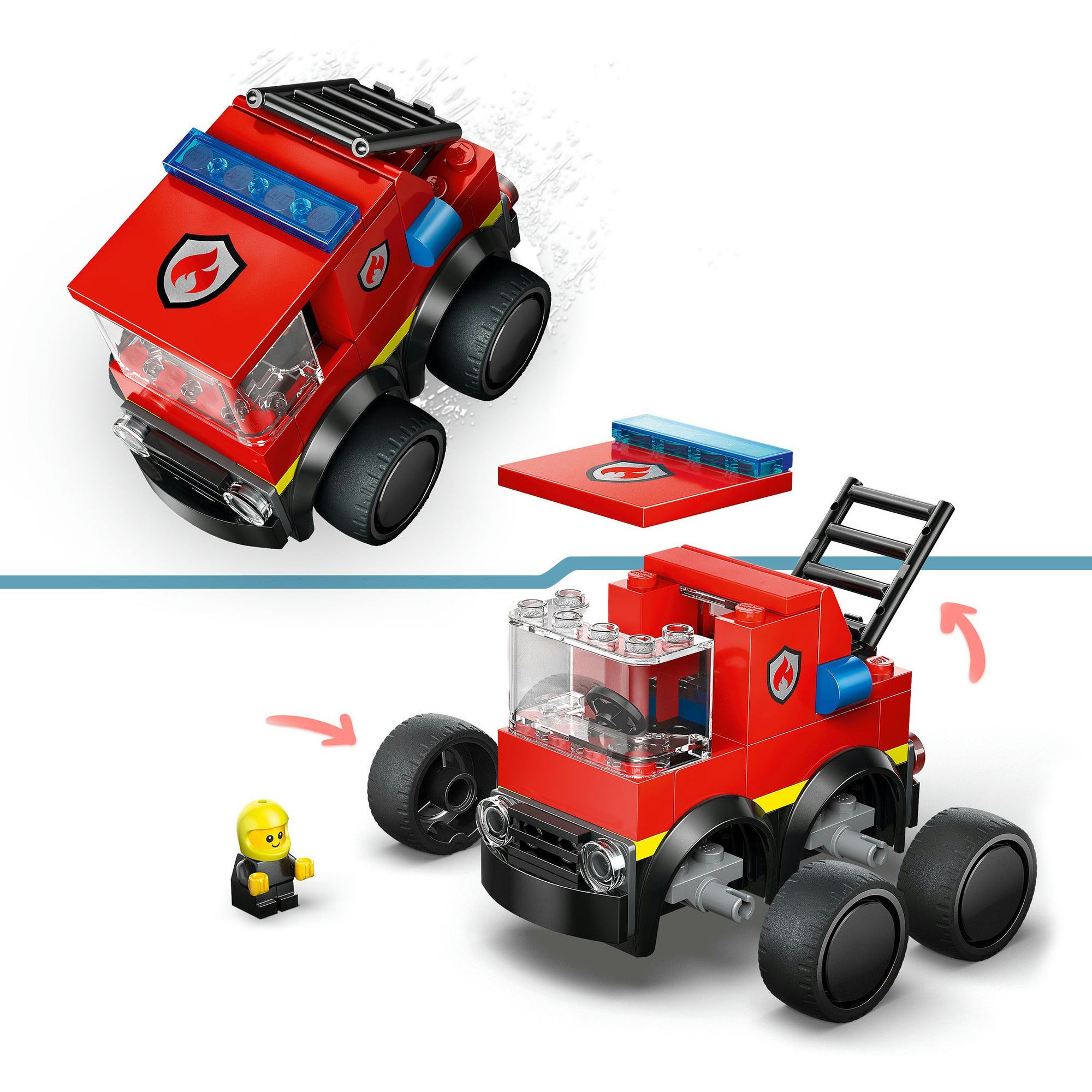 Lego city rides - fire truck constructiespeelgoed