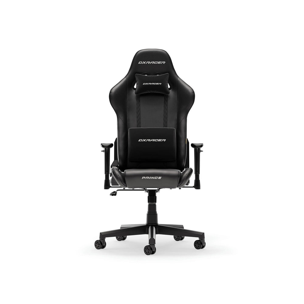 Dxracer prince l black pvc leather gamestoel (zwart)