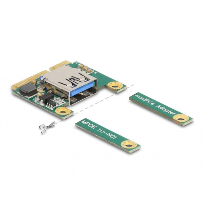 DeLOCK DeLOCK Mini PCIe IO 1 x USB 2.0 Type-A vrouwelijk full size