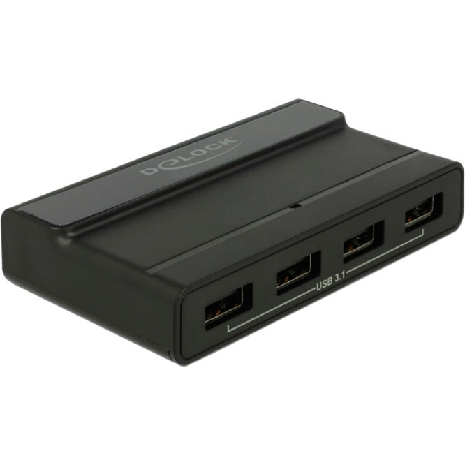 Delock externe usb 3.2 gen 2 4 port hub 10gbps usb-hub (zwart)