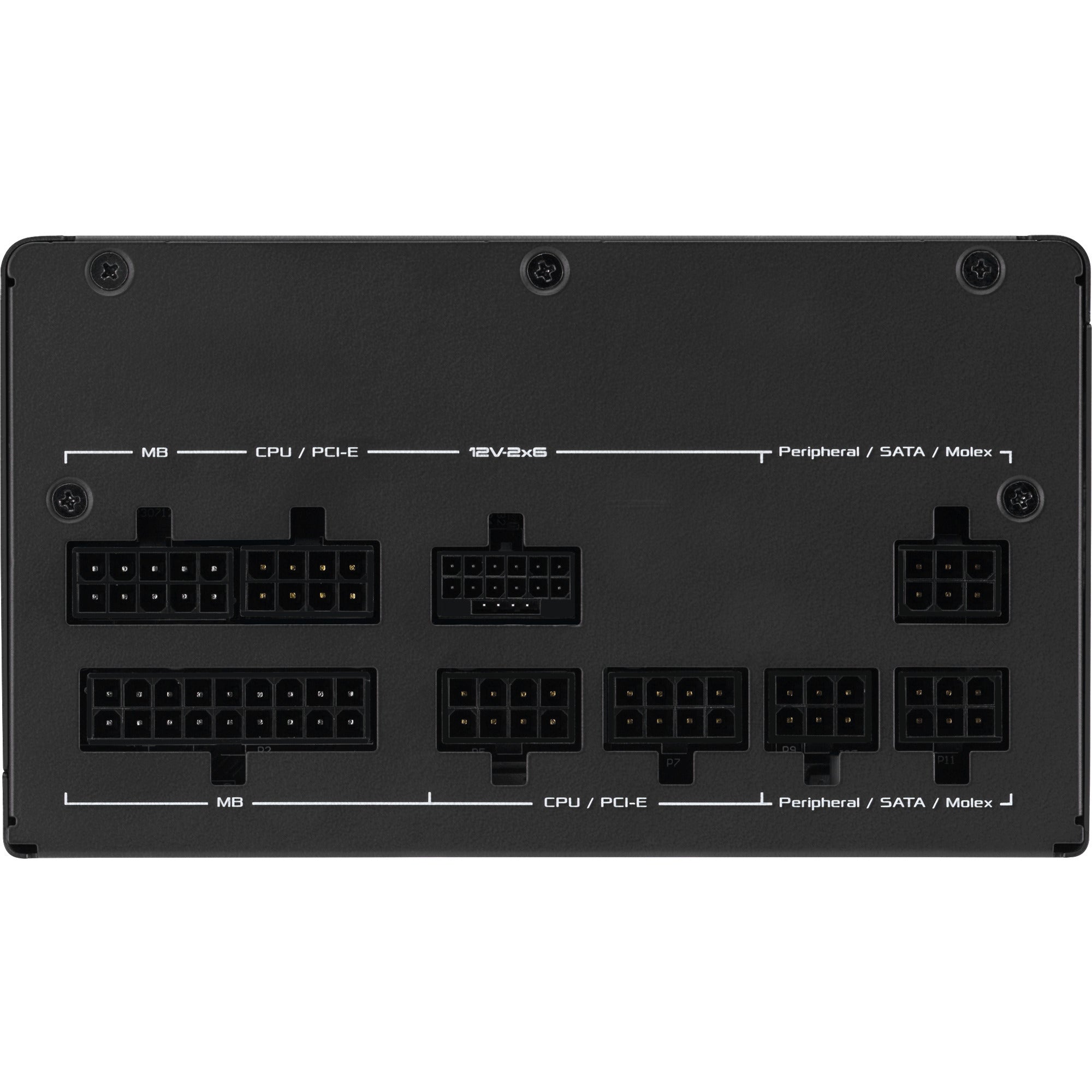Asus prime gold black edition modulaire 850 watt voeding (zwart, 1x 12v-2x6, 3x pcie)