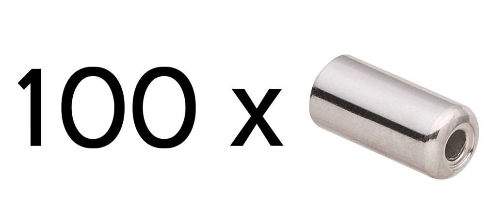 Shimano Stalen kabeleindhoedje STI voor 6mm schakelkabel (100 stuks)