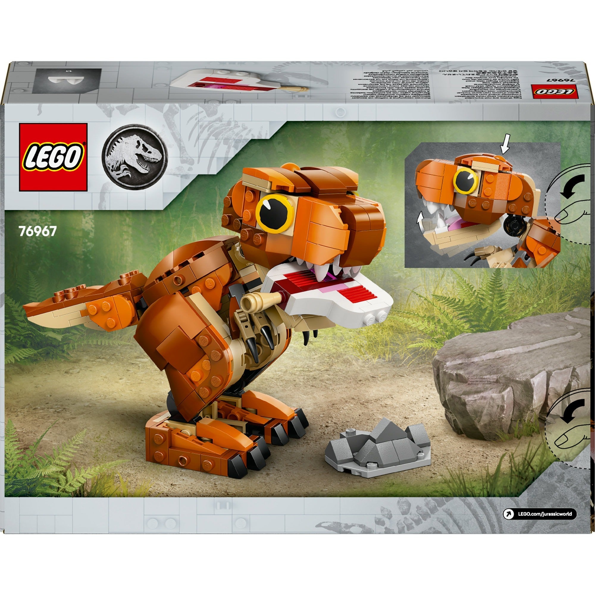 Lego jurassic world 76967 kleine eter: t. rex