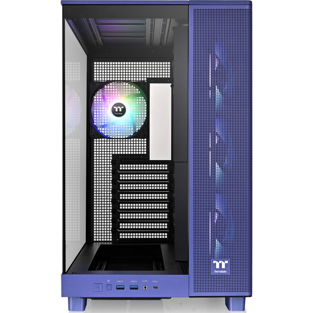 Thermaltake view 380 xl tg argb future dusk midi tower behuizing (paars | 2x usb-a | 1x usb-c | rgb | window)