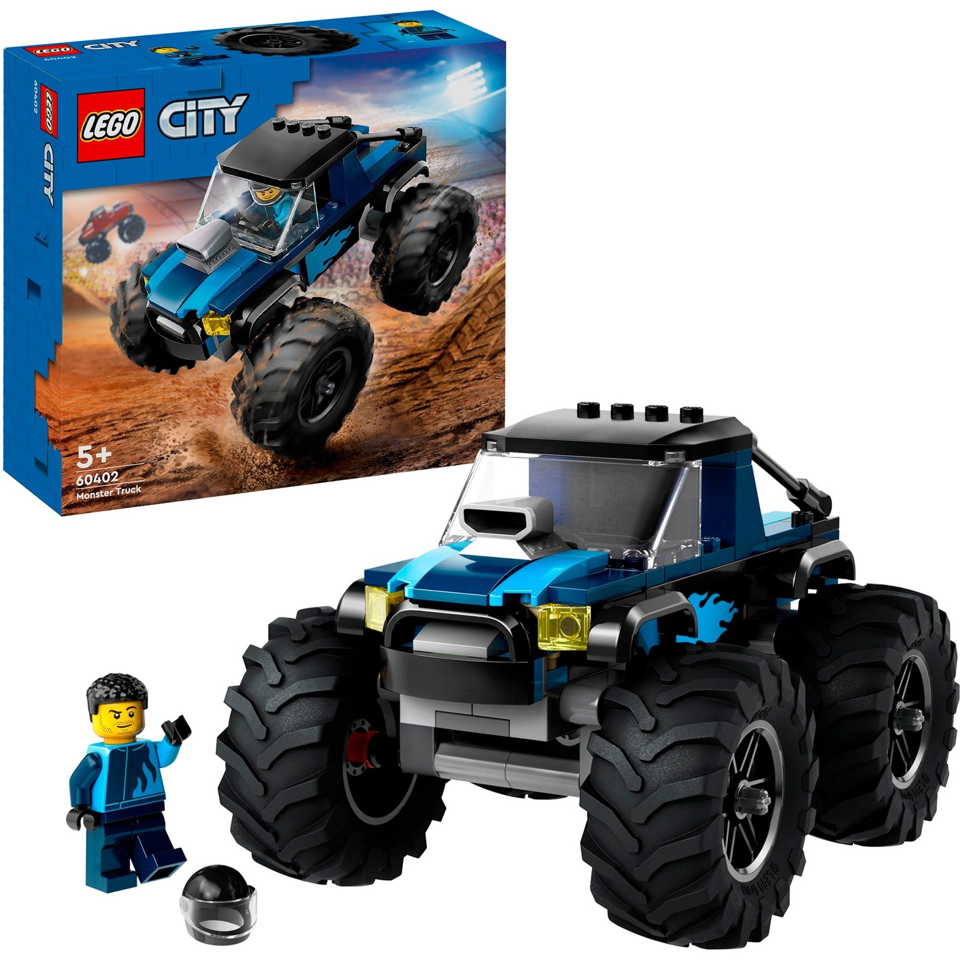Lego city 60402 blauwe monstertruck