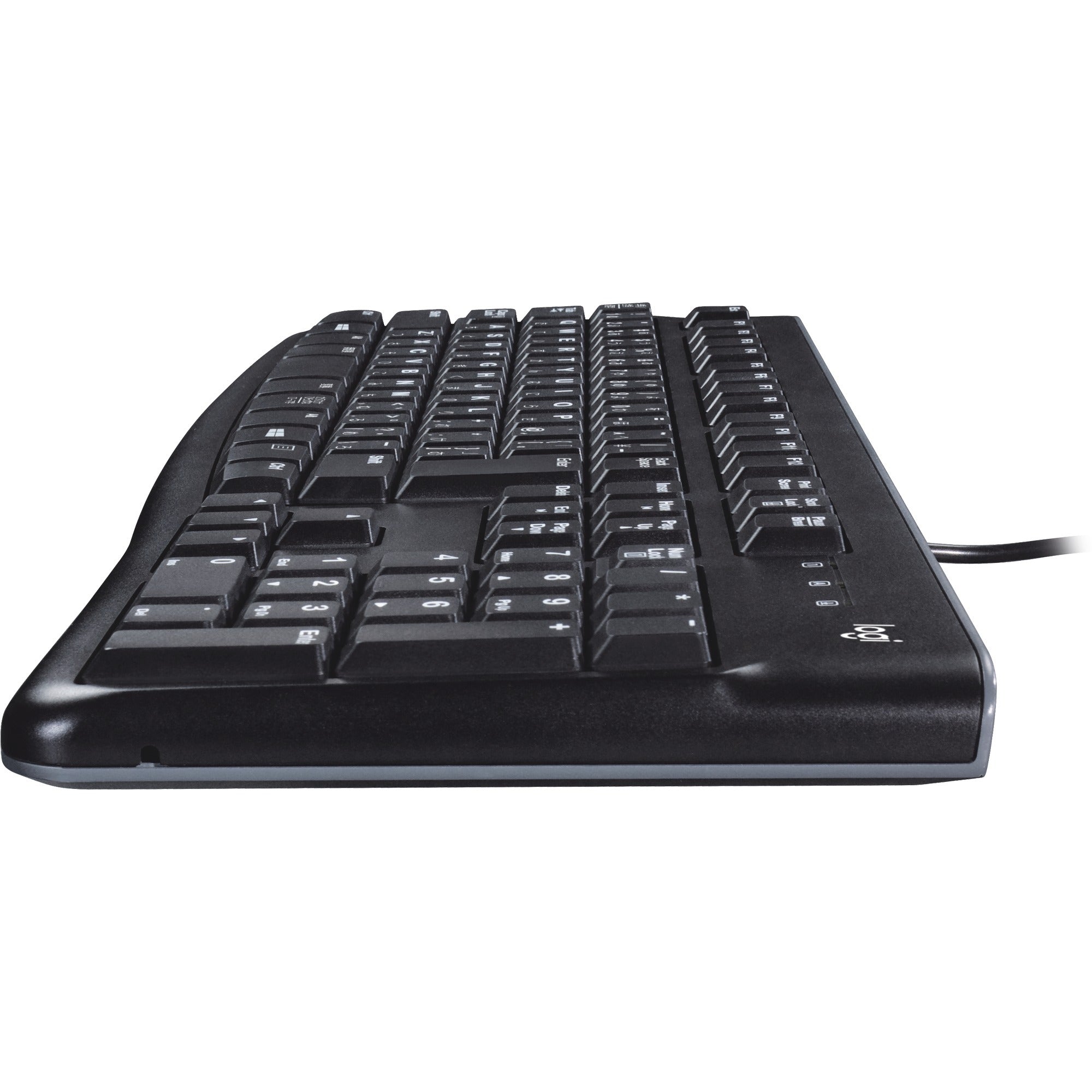 Logitech keyboard k120 for business (zwart, eu lay-out (qwerty), rubberdome, 100%)