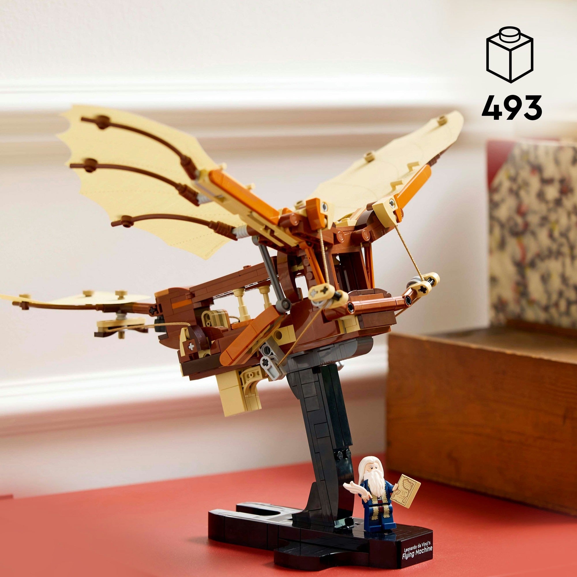 Lego 10363 iconen van de vliegmachine van leonardo da vinci