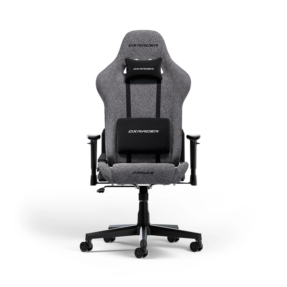 Dxracer prince l grey fabric gamestoel (grijs)