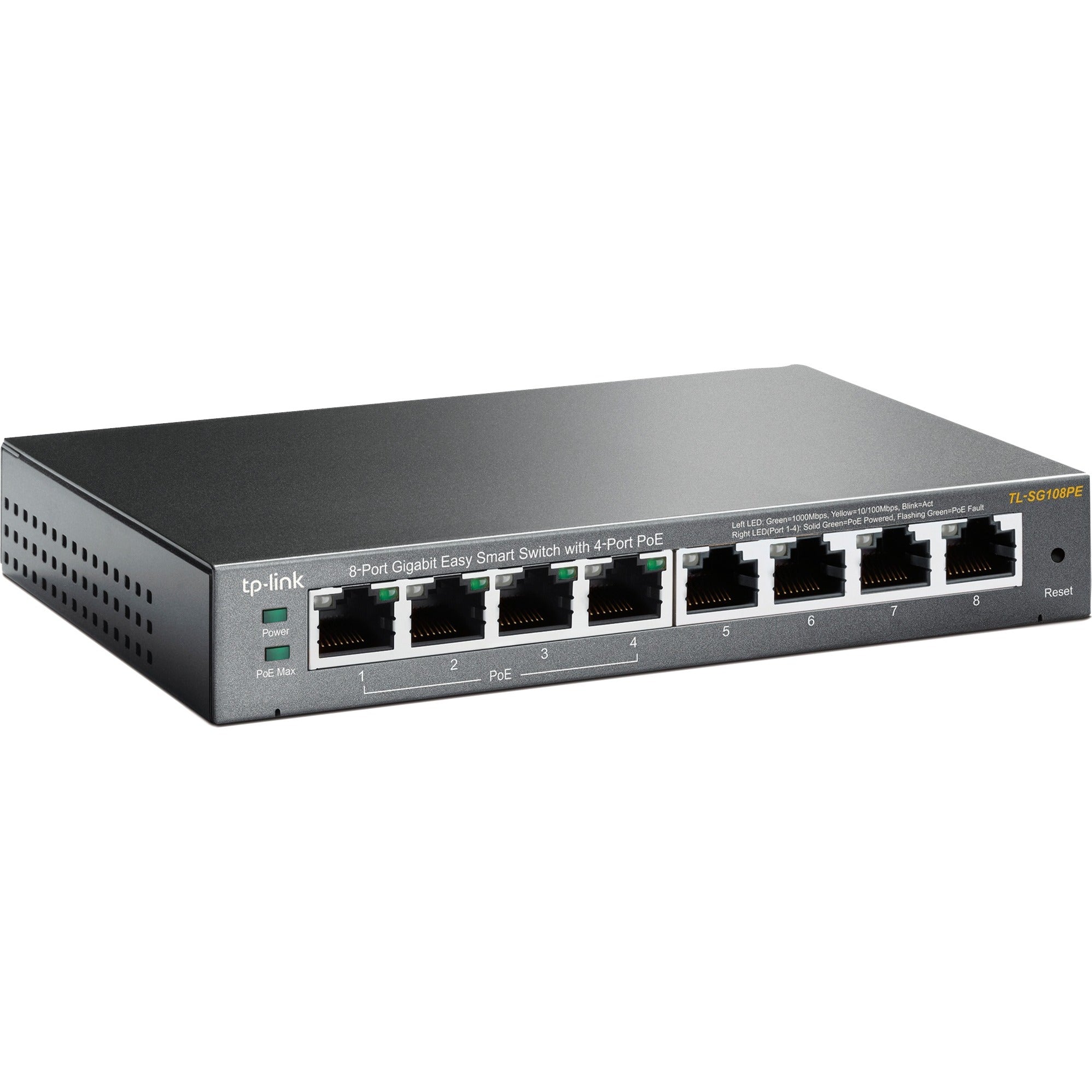 Tp-link tl-sg108pe switch (zwart)