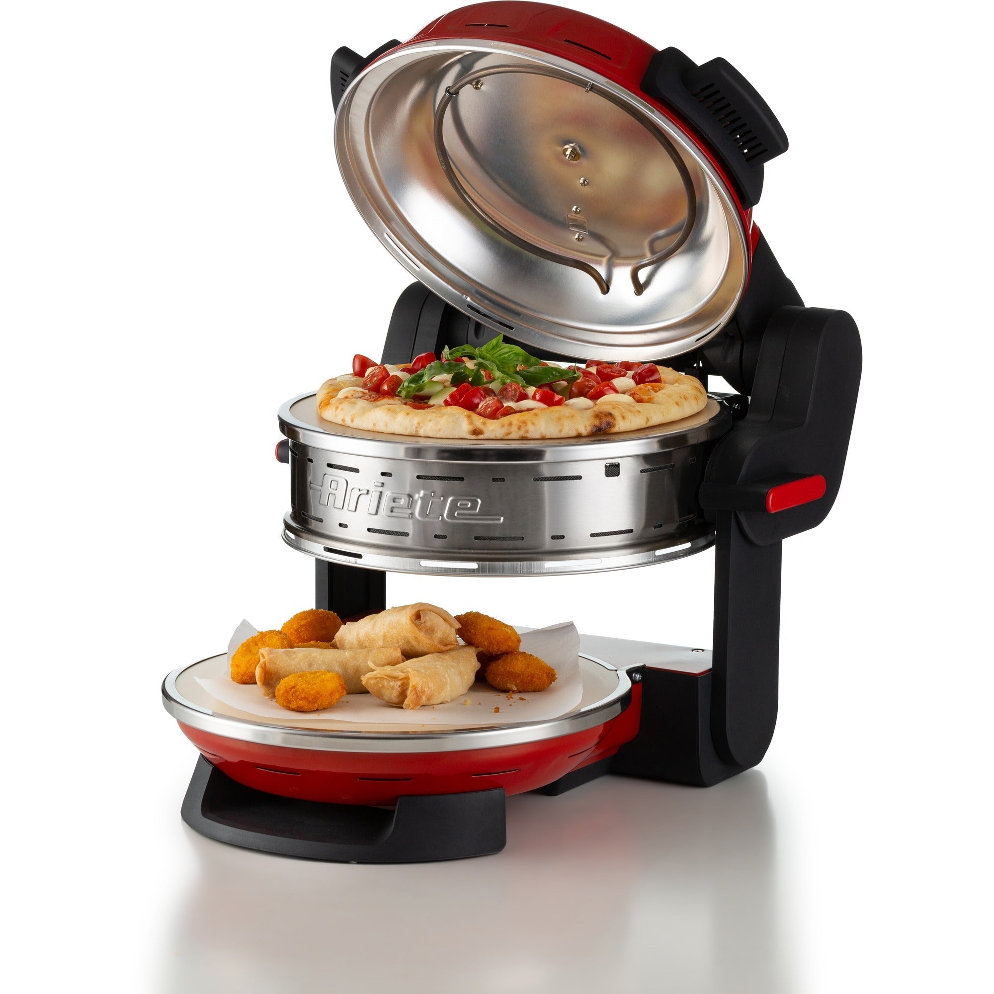 Ariete dubbele pizzaoven 0927 00 (rood)