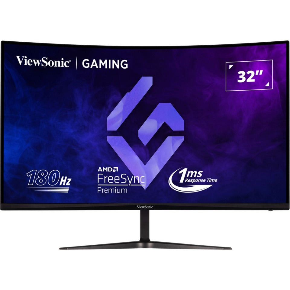 Viewsonic vx3218c-2k 32 curved gaming monitor (zwart, 2x hdmi, 1x displayport, 180 hz)