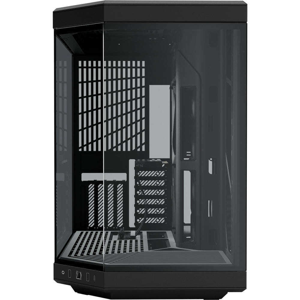 Hyte y70 midi tower behuizing (zwart | 2x usb-a | 1x usb-c | tempered glass)
