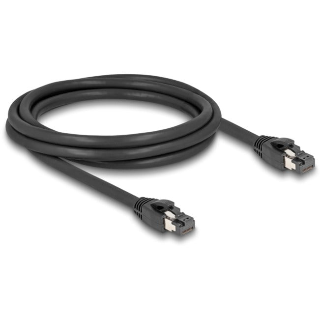 Delock cat.8.1 netwerkkabel (zwart, 2 meter, s ftp, rj-45)