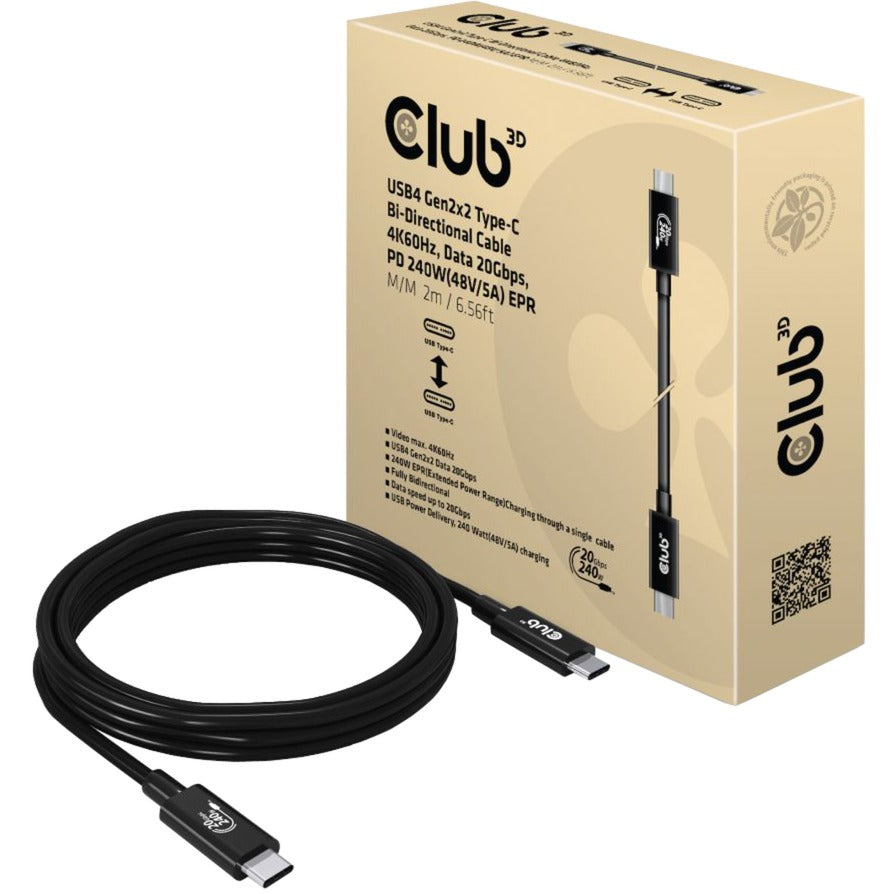 Club 3D Club 3D USB4-C Gen2x2 Bi-Directioneel