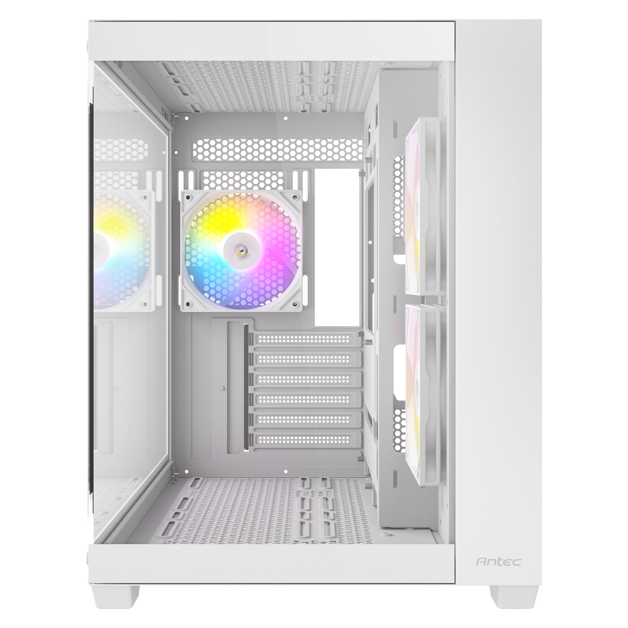 Antec cx800 argb midi tower behuizing (wit | 2x usb-a | tempered glass)