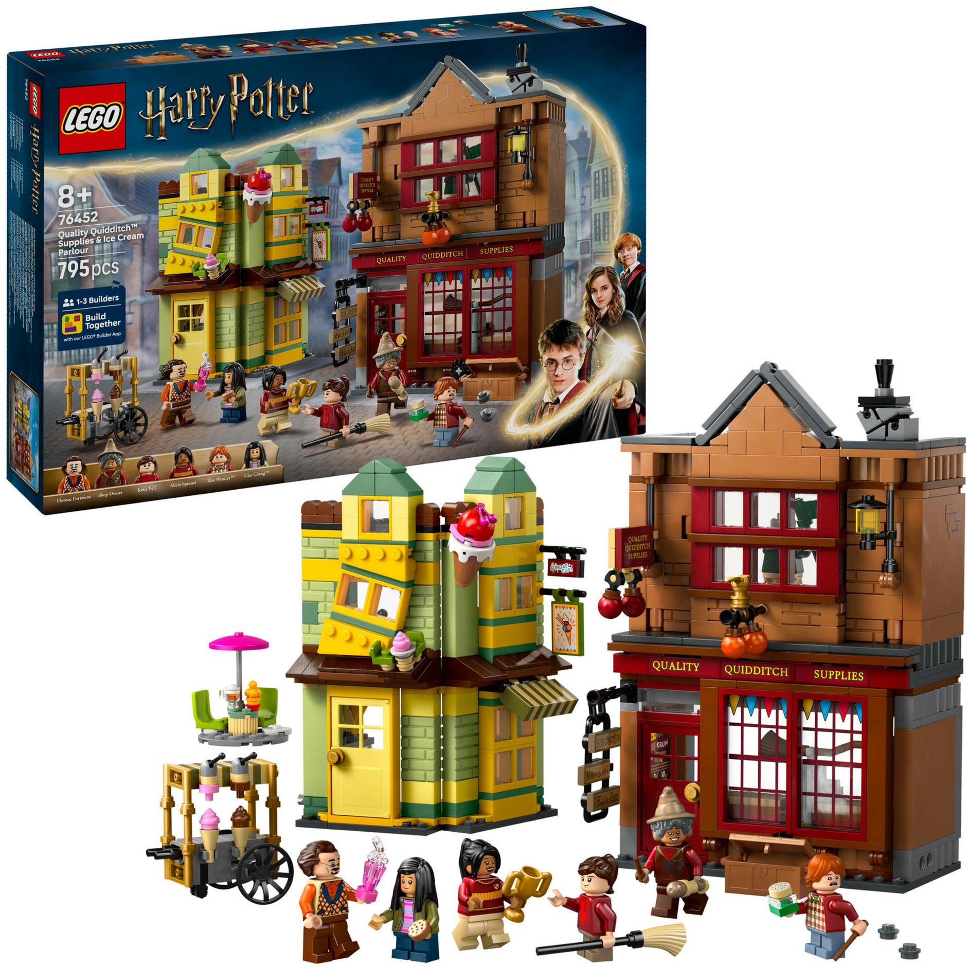 Lego harry potter zwik zwachtels zwerkbalpaleis en ijssalon set - 76452