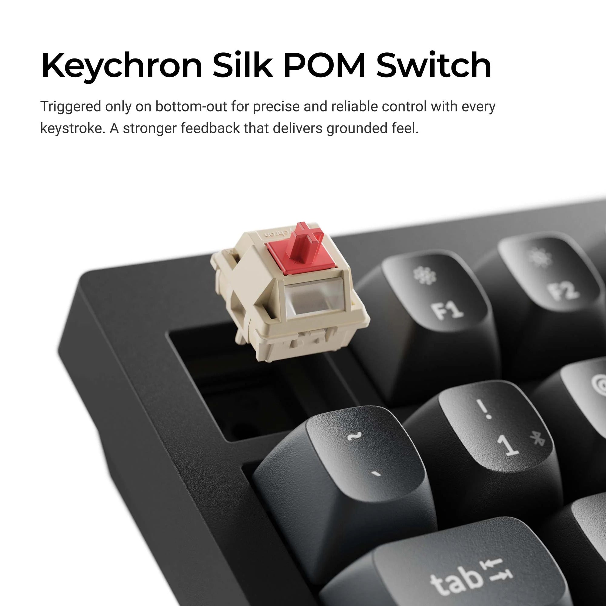 Keychron v1 ultra 8k wireless custom mechanical keyboard (zwart, us lay-out (qwerty), silk pom brown, 75%, rgb, hot swap, 2.4 ghz | bluetooth 5.3 | usb-c)