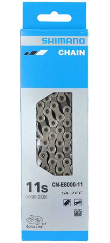 Chaîne Shimano 11v E-Bike 116 maillons E8000 QuickLink