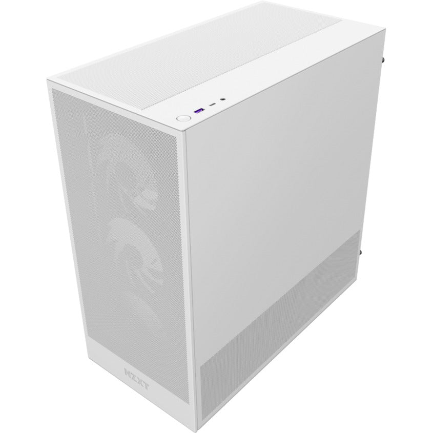 Nzxt h5 flow rgb v2 midi tower behuizing (wit | 1x usb-a | 1x usb-c | rgb | tempered glass)