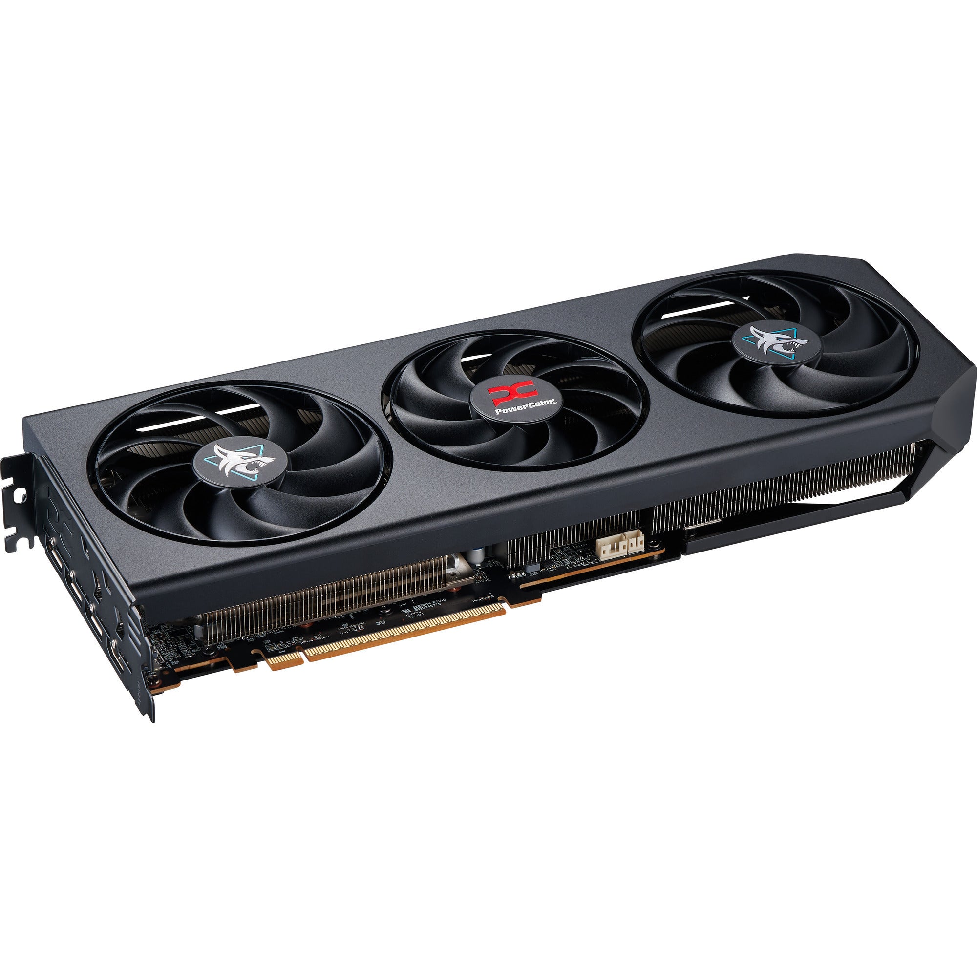 Powercolor radeon rx 9070 gre hellhound 12gb gddr6 grafische kaart (zwart, rdna4, 3x displayport, 1x hdmi 2.1)