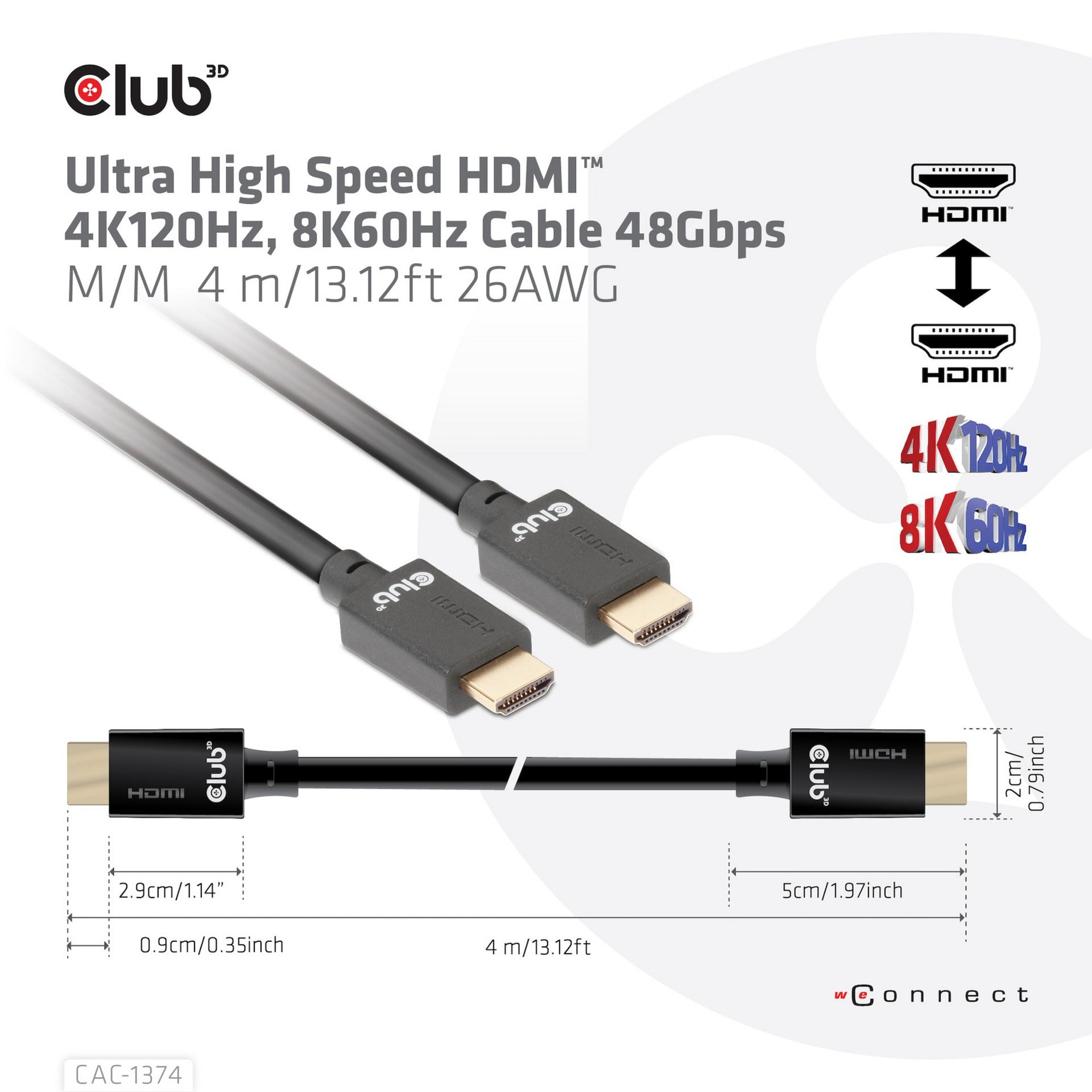 Club 3D Club 3D Ultrahoge snelheid HDMI 2.1