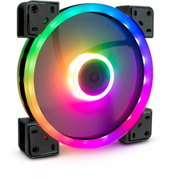 Inter-tech Argus RGB Fan Set RS-14 Case Fans (Black, 3 pieces, 140 x 140 x 25 mm, PWM)