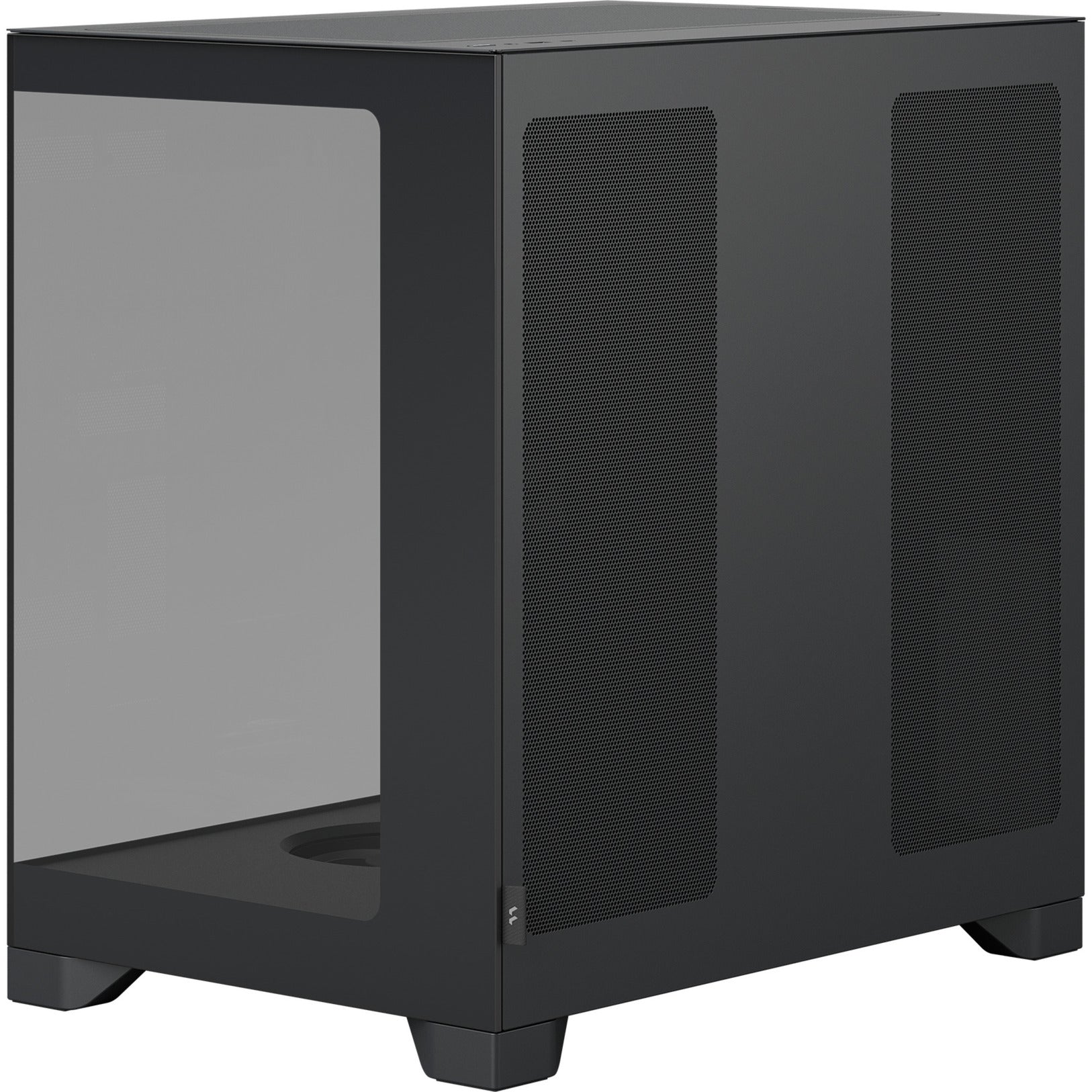 Fractal design pop 2 vision midi tower behuizing (zwart | 1x usb-a | 1x usb-c | tempered glass)