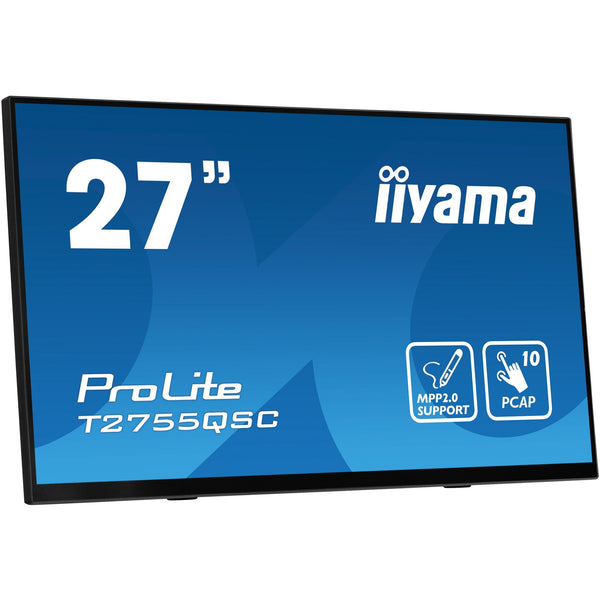 Iiyama prolite t2755qsc-b1 27 touchscreen monitor (zwart, 1x displayport, 1x hdmi, 2x usb-a)