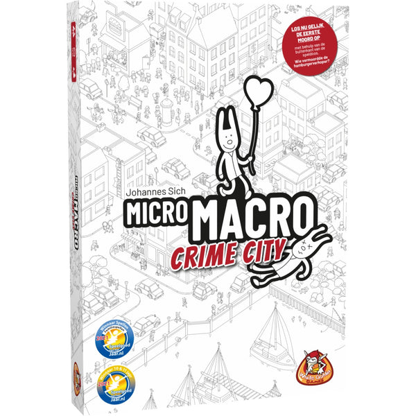 White Goblin Games Micromacro: Crime City Board Game (Dutch, 1 - 4 Players, 15 - 45 Minutes, Ages 12+)