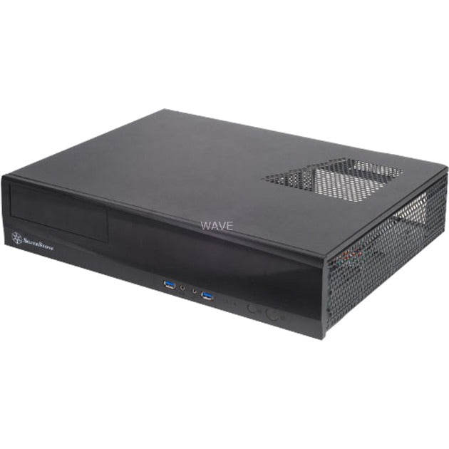 Silverstone milo ml03b desktop behuizing (zwart | 2x usb-a)
