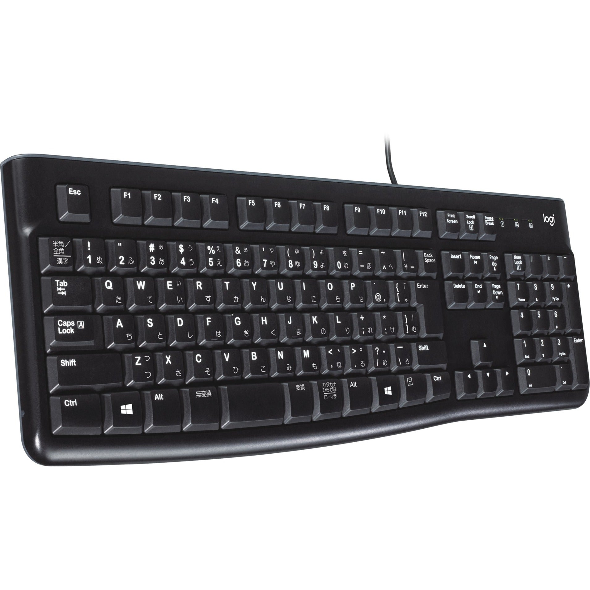 Logitech keyboard k120 for business (zwart, eu lay-out (qwerty), rubberdome, 100%)