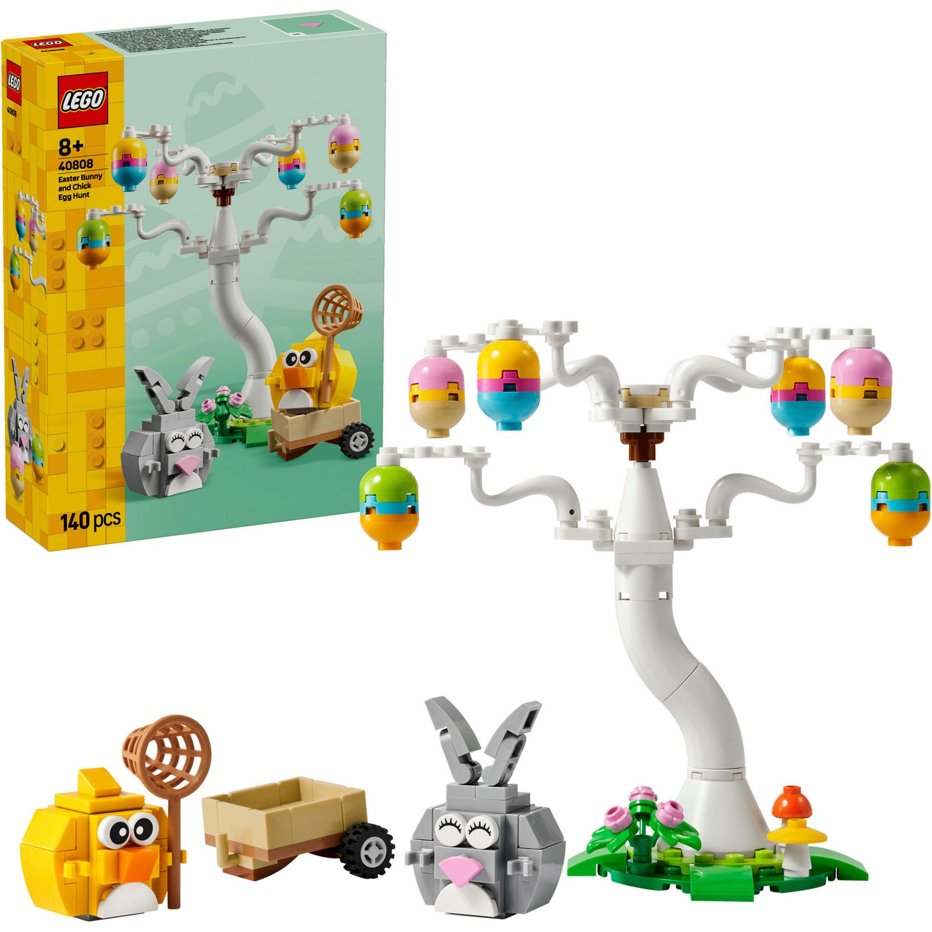 Lego eieren zoeken met konijn en kuiken constructiespeelgoed (40808)