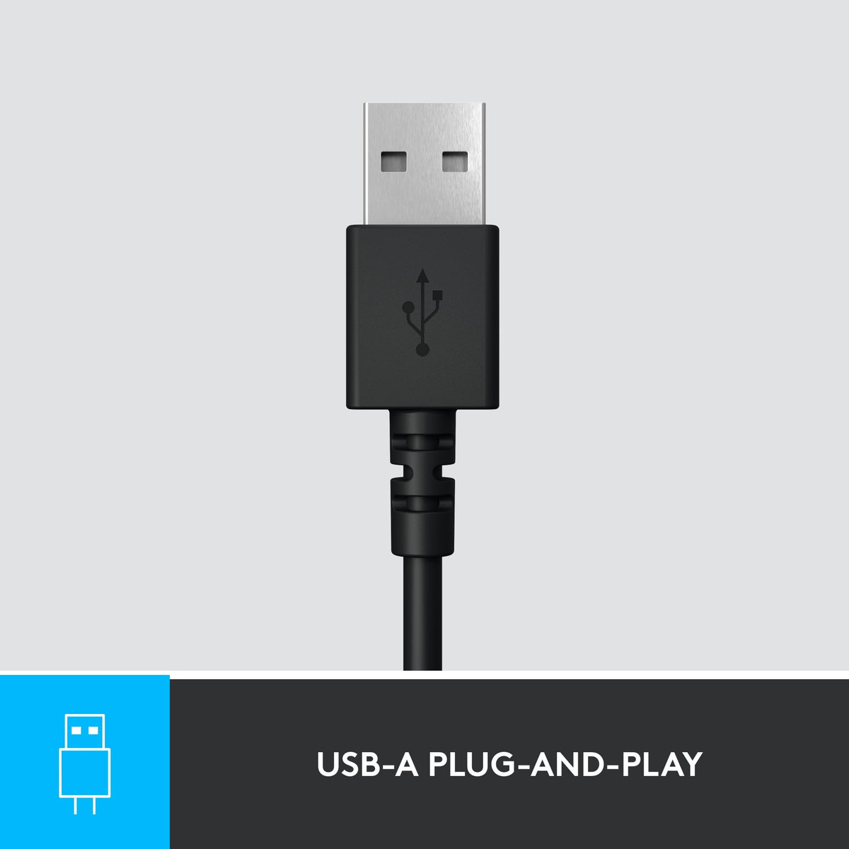 Headset logitec h390 usb zwart