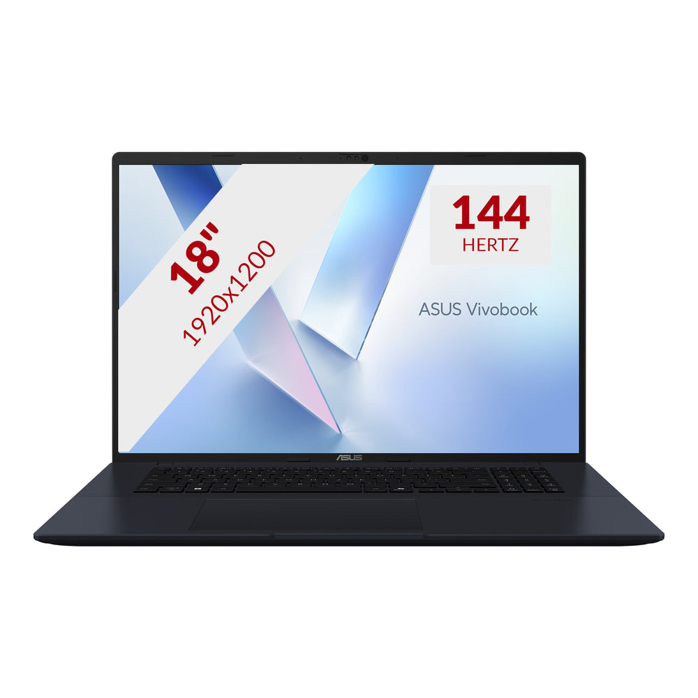 Asus vivobook 18 m1807ga-s8004w 18 laptop (blauw | ryzen ai 7 445 | radeon 840m | 32 gb | 1 tb ssd)