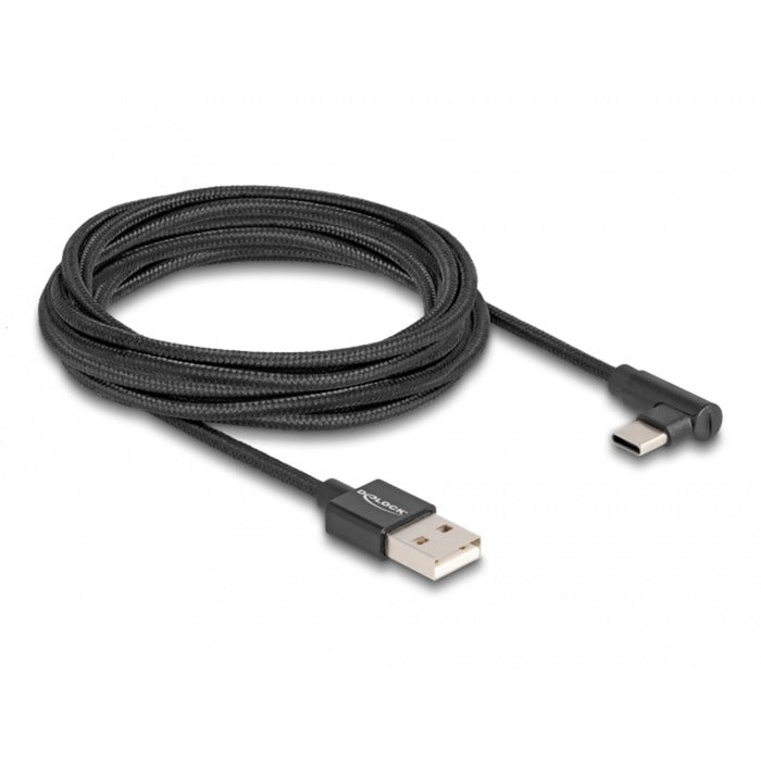 DeLOCK DeLOCK USB 2.0-kabel Type-A mannelijk naar USB Type-C mannelijk hoek