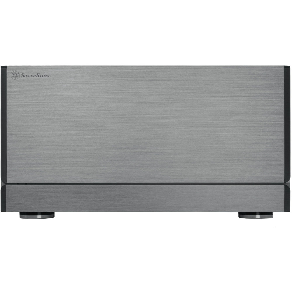 Silverstone crown 04 htpc behuizing (donkergrijs | 4x usb-a | 1x usb-c)