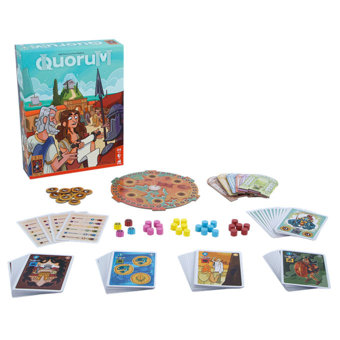 999games 999 games quorum bordspel (nederlands, 2 - 4 spelers, 45 minuten, vanaf 14 jaar)