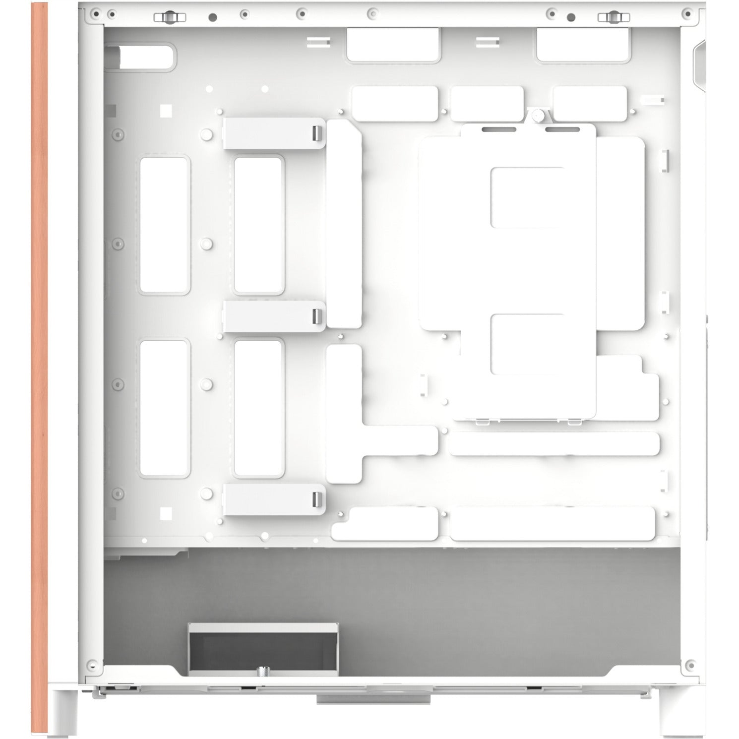 Thermaltake s370 ws snow midi tower behuizing (wit | 2x usb-a | 1x usb-c | tempered glass)
