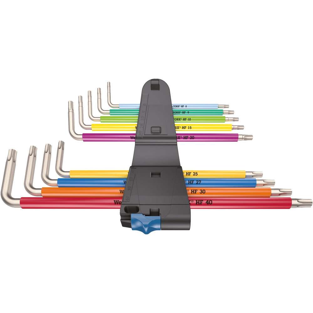 Wera inbussleutelset torx 3967 9 tx sxl multicolour hf stainless 1 (9-delig, torx t8 tot t40)