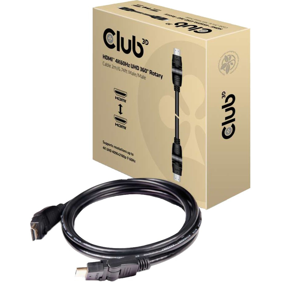 Club 3D Club 3D HDMI 2.0 360° draaibaar