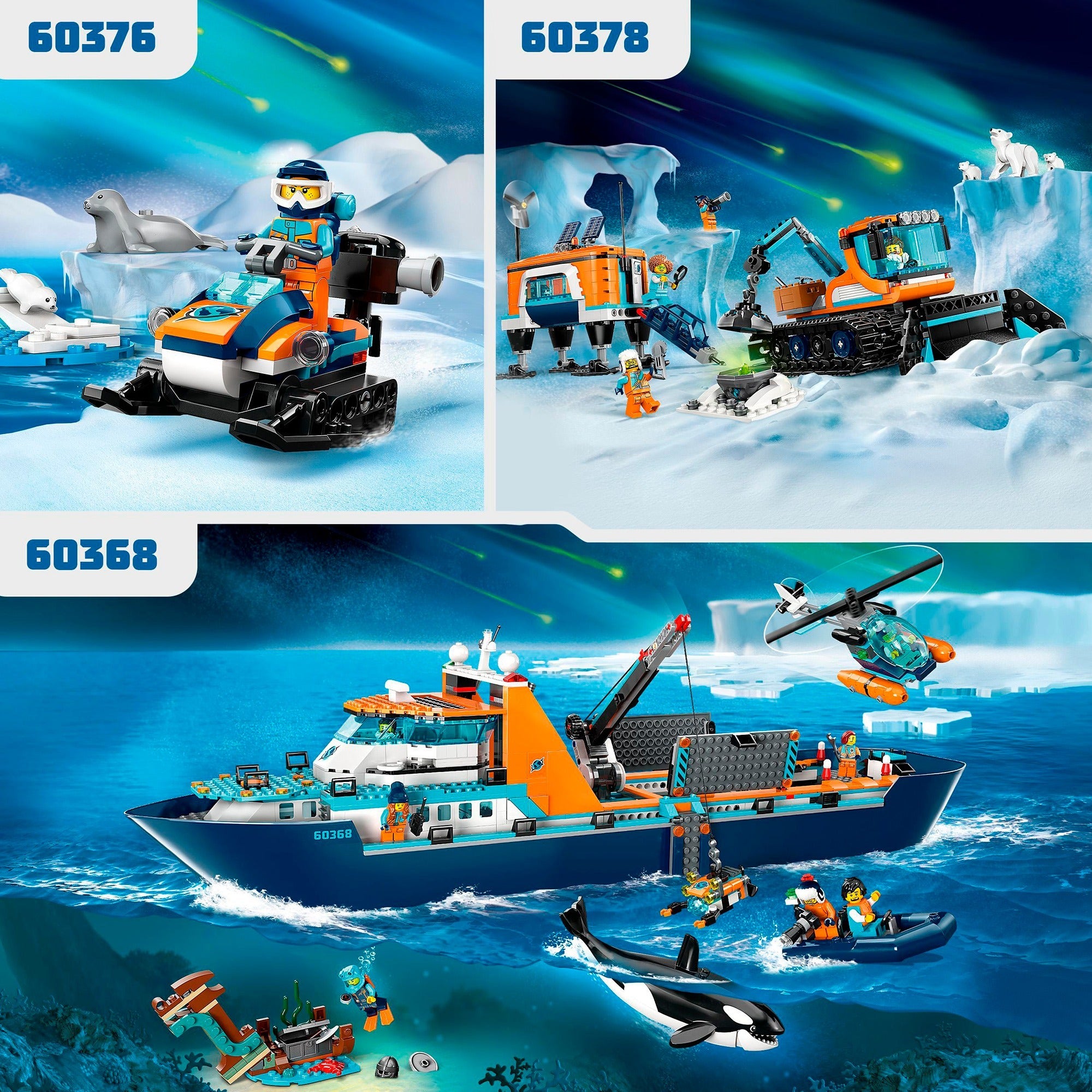 Lego city - poolonderzoeksschip constructiespeelgoed (60368)