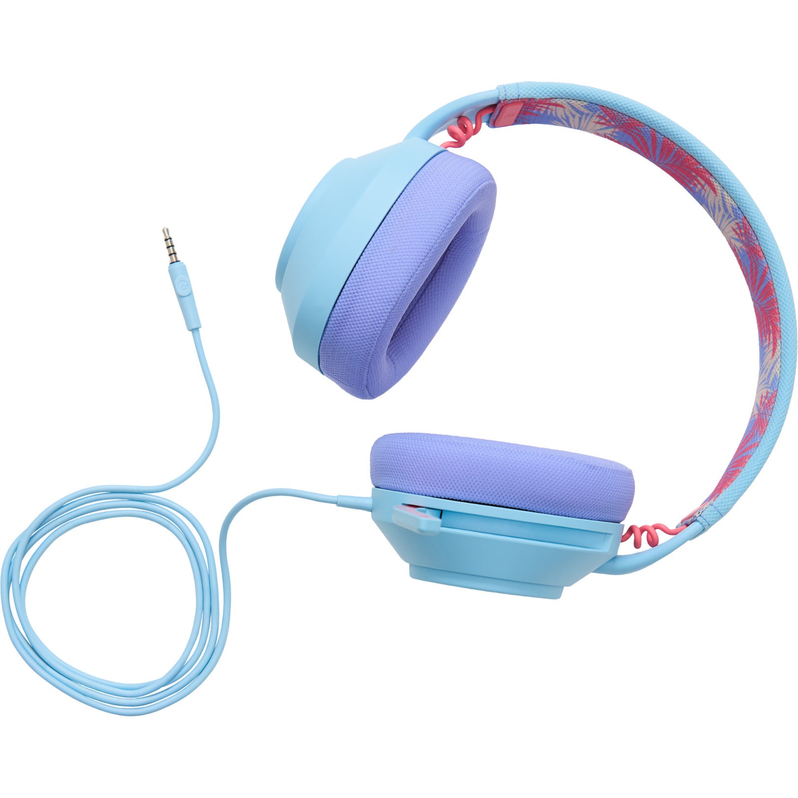 Powera lucidsound ls10 bedrade gamingheadset - oceaangolven over-ear gaming headset (lichtblauw paars, playstation 5, playstation 4, xbox series x|s, xbox one, pc, mobiel)